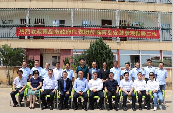 青島市政府代表團(tuán)到訪安哥拉，并到我司駐地參觀指導(dǎo)工作